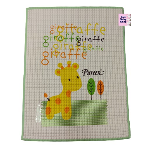 Pureen Baby Cotsheet Plain/Design (Medium 60cm x 45cm) Shopee