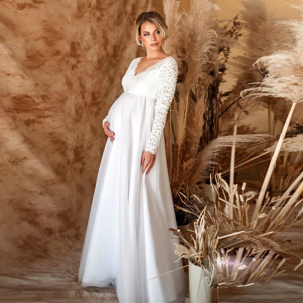 Maternity Dress for Photo Shoot Long Sleeve Maxi Dress -   Cute  maternity dresses, Maternity dresses, Baby shower dresses