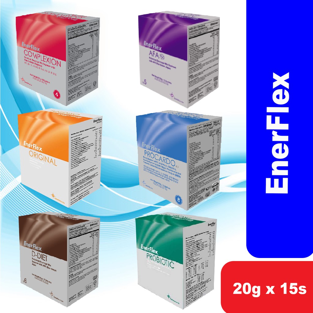 EnerFlex Original/Plus 2.0/ Probiotic/ Complexion/ AFA 750/ D-Diet ...