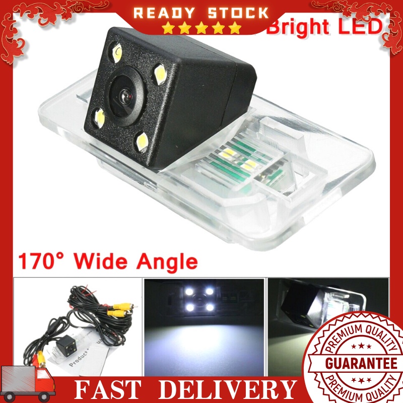 170 Degree 4LED Night Vision Car Rear View HD Reverse Camera With 5