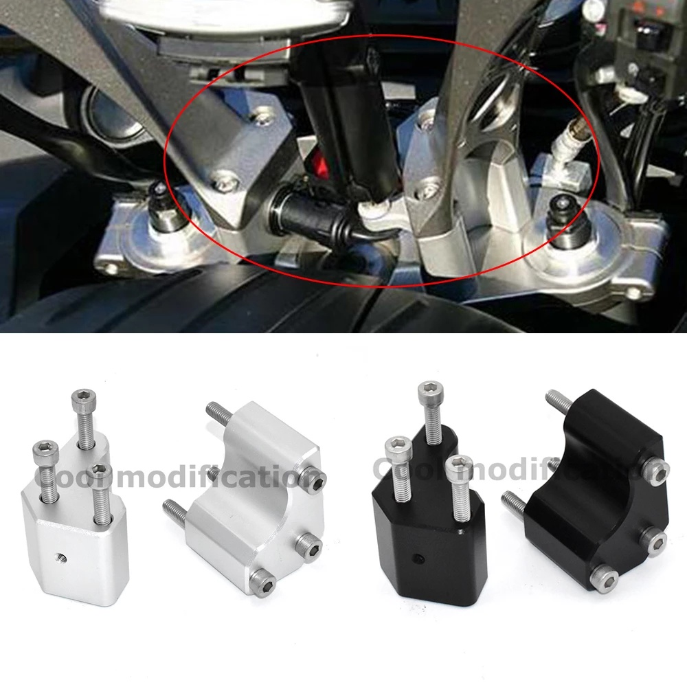 Motorcycle Aluminum Alloy Handlebar Risers Height Up Adapters For ...