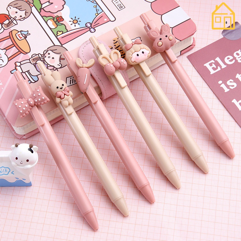 Cute Girl Rabbit Neutral Pens for Girls / Bulk Student Stationery ...