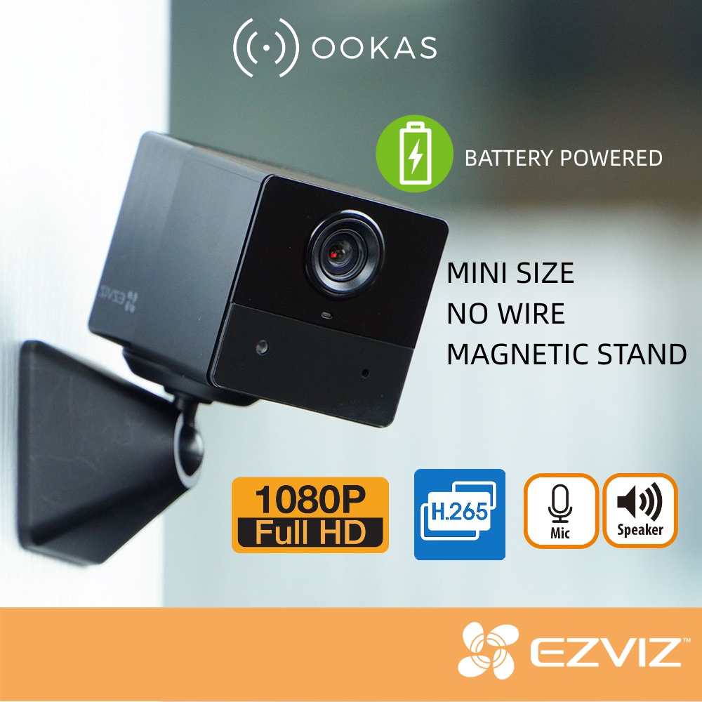 Ezviz BC2 / CB1 Mini Battery Powered Rechargeable Wireless WiFi Full HD ...