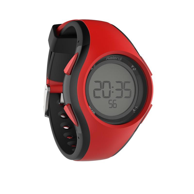 HITAM MERAH Kalenji watch running watch W200 M running watch Red And Black Shopee Malaysia