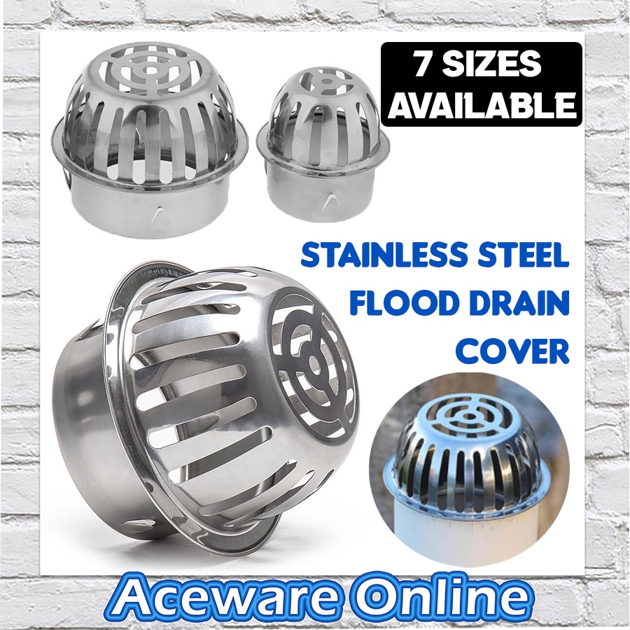 STAINLESS STEEL DRAIN COVER FOR OUTDOOR BALCONY ROOFTOP FLOOR ANTI
