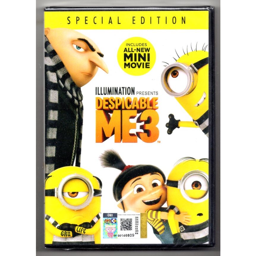 DESPICABLE ME 3 (DVD Original) Shopee Malaysia