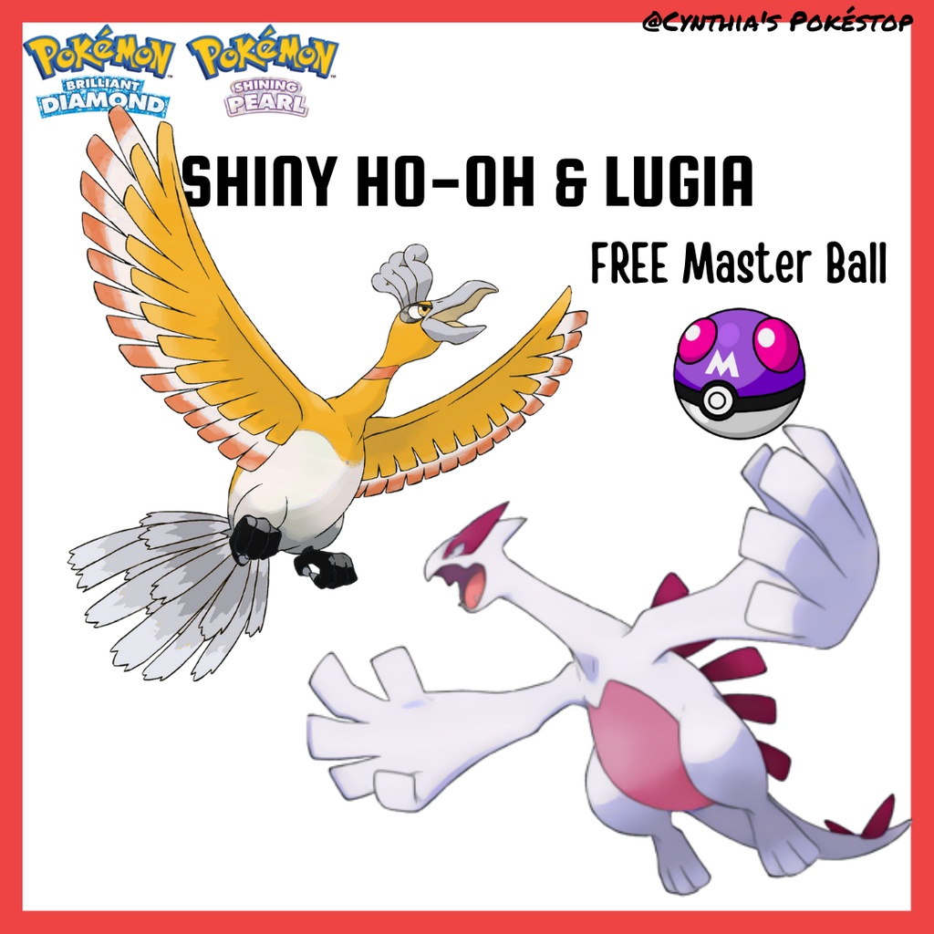 Pokemon Brilliant Diamond & Shining Pearl Shiny HoOh & Lugia