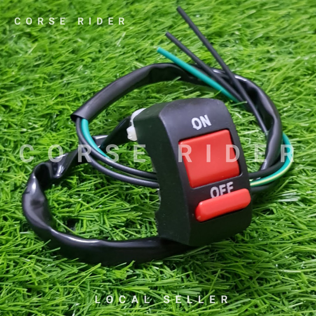 Handlebar Switch On / Off Button Universal Naked & Touring Bike Suis ...