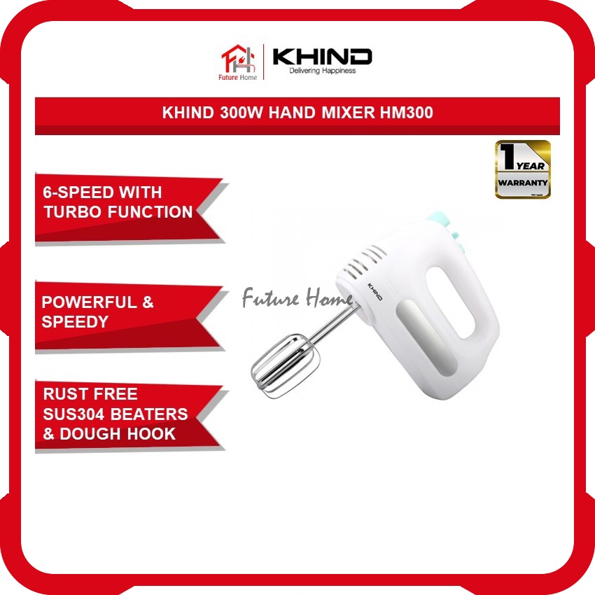 Khind 300W Hand Mixer HM300 Shopee Malaysia