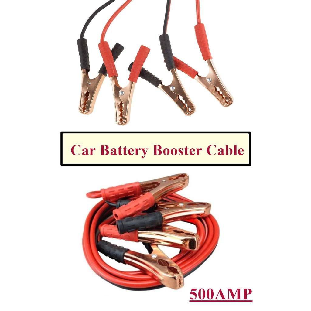  Ready Stock 2 Meter Long cable for Car Jumper Car Battery Booster [ 500 AMP ] Shopee Malaysia
