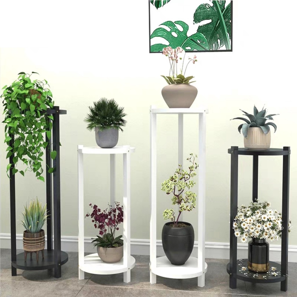 Rak Bunga Bulat Bertingkat Round Flower Rack Multi Layers High Flower ...
