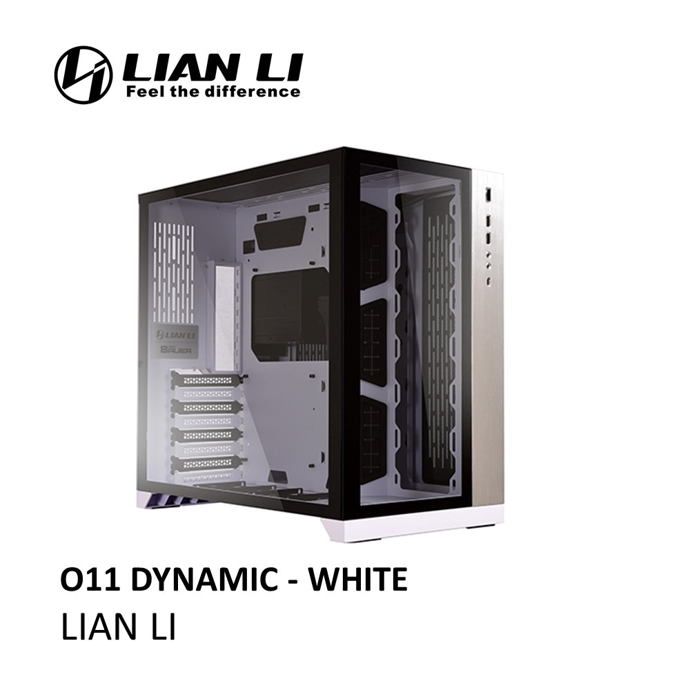 Lian Li PC-011 top Dynamic tempered glass case white