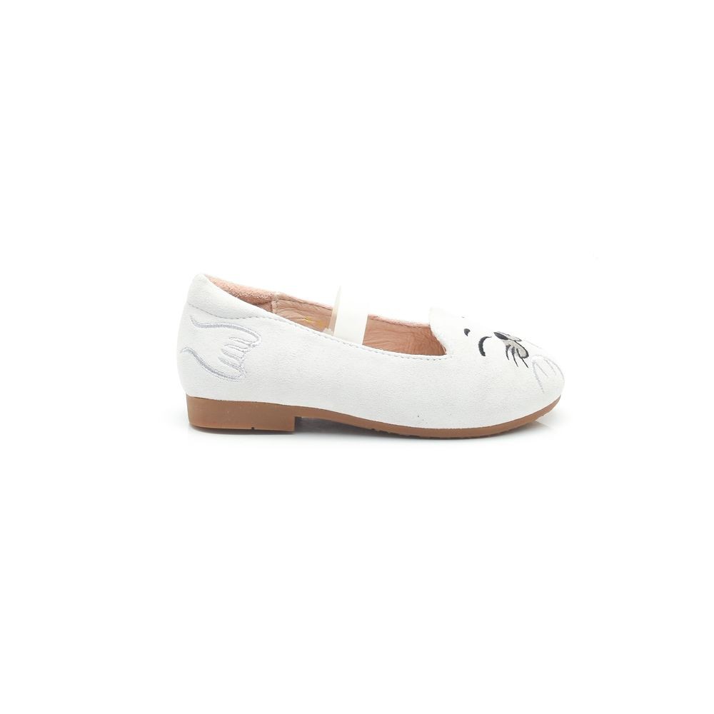 ELISA LITZ SEAL FLATS - KIDS - GREY AND WHITE | Shopee Malaysia