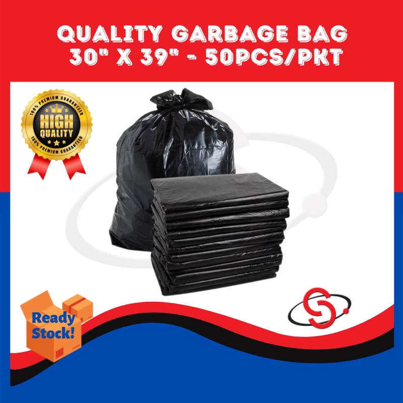 Super black store garbage bags