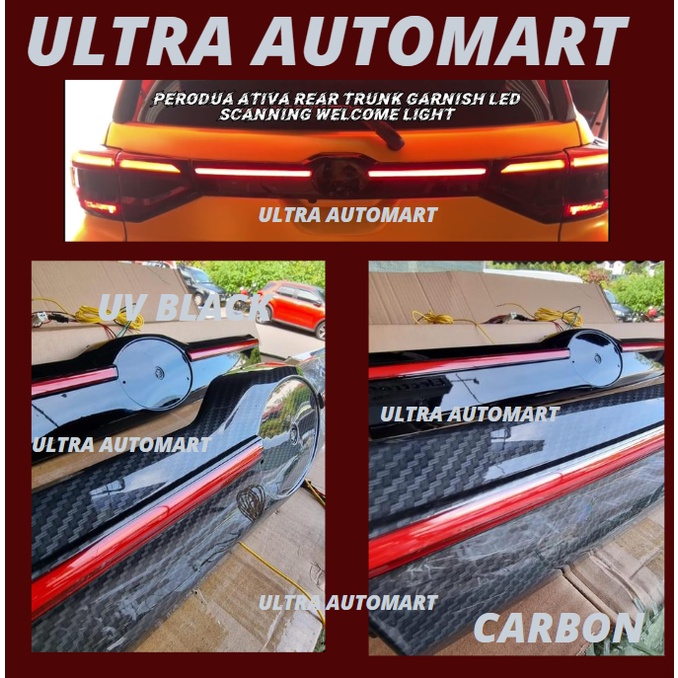 PERODUA ATIVA Rear Centre LED Tail Light Garnish Third Brake Light With ...