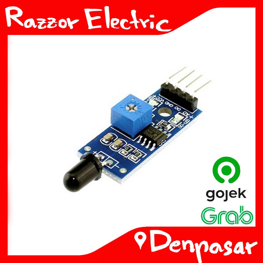 Fire Detection Sensor Module For Arduino / Denpasar - Bali | Shopee ...