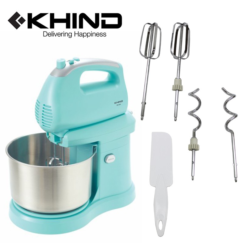 Khind Stand Mixer With Sus Stainless Steel Mixing Bowl Sm Trio