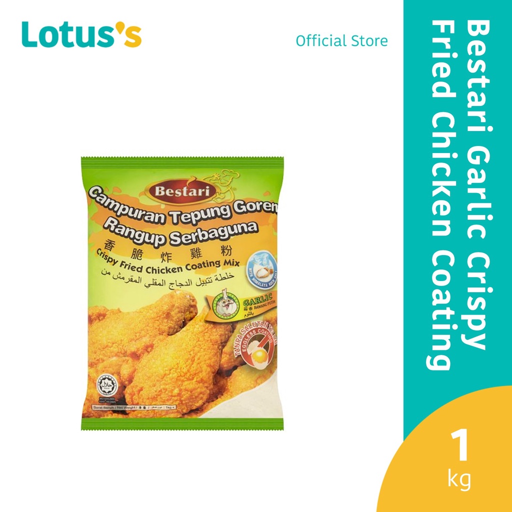 Bestari Garlic Crispy Fried Chicken Coating Mix 1kg Shopee Malaysia 9050