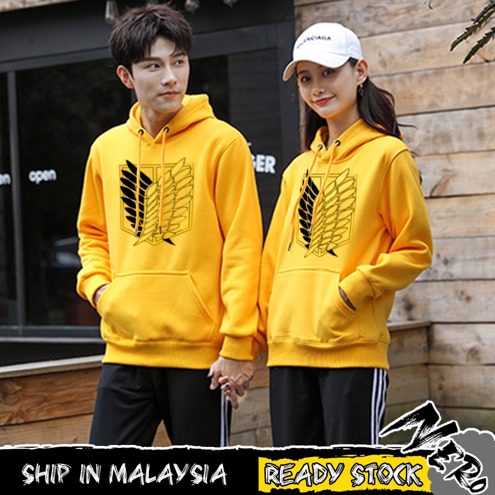 Local Ready Stock NERO ARMIN Attack on Titan Hoodie Unisex Female Korean Shingeki No Kyojin Anime Sweater Sweatshirt Shopee Malaysia