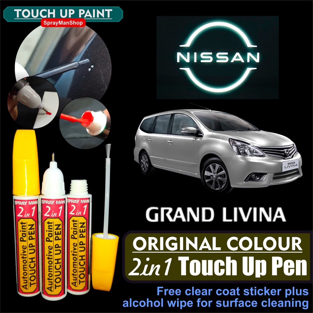 Nissan Livina Touch Up Pen Original Factory Colour 2in1 (17ml) Pen And