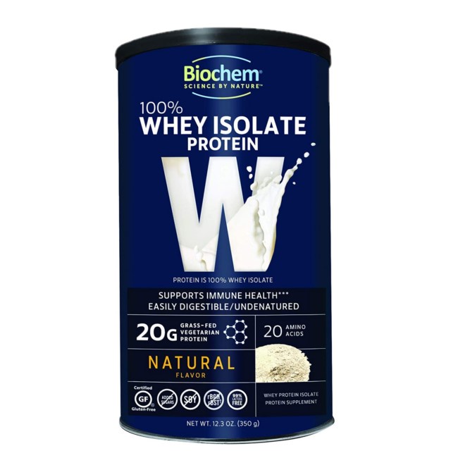 Biochem, 100 Whey Isolate Protein, Natural, 12.3 oz (350 g) Shopee