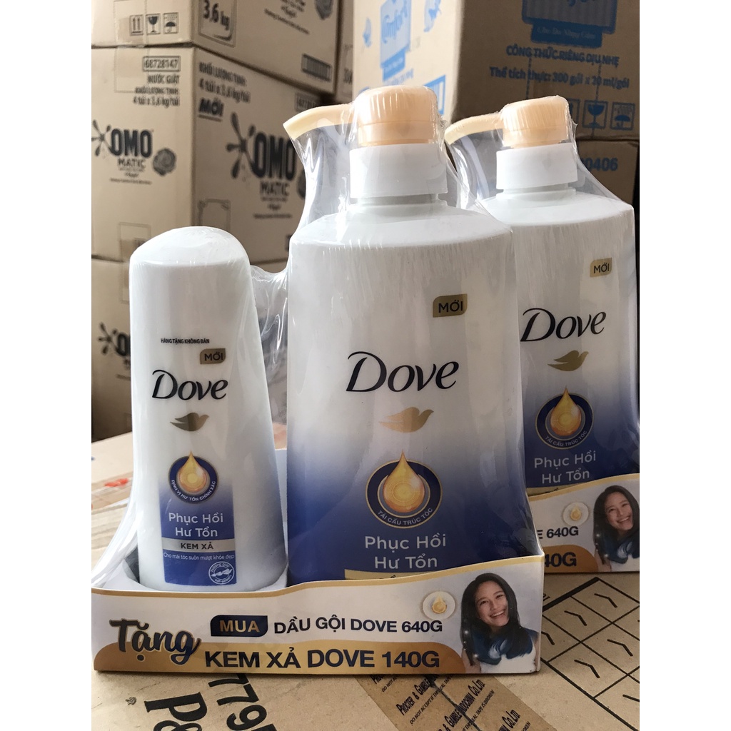 DOVE Damage repair shampoo / conditioner 650g Shopee Malaysia