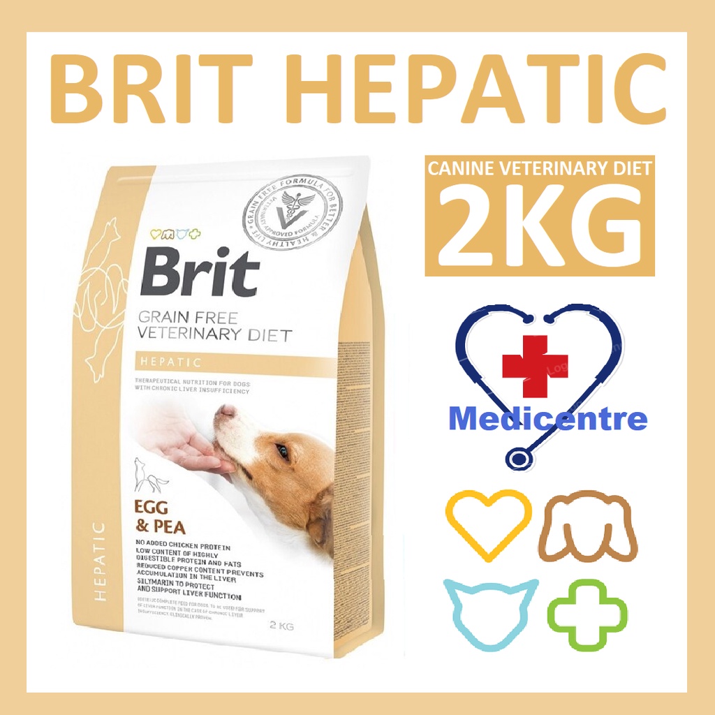 Brit Grain Free Vet Diet Canine Hepatic Dog Dry Food 2kg L D