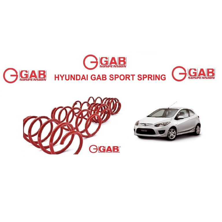 Original GAB SPORT SPRING (MAZDA) 2 2007-2014 LOWER SPORT SPRING (GAB ...
