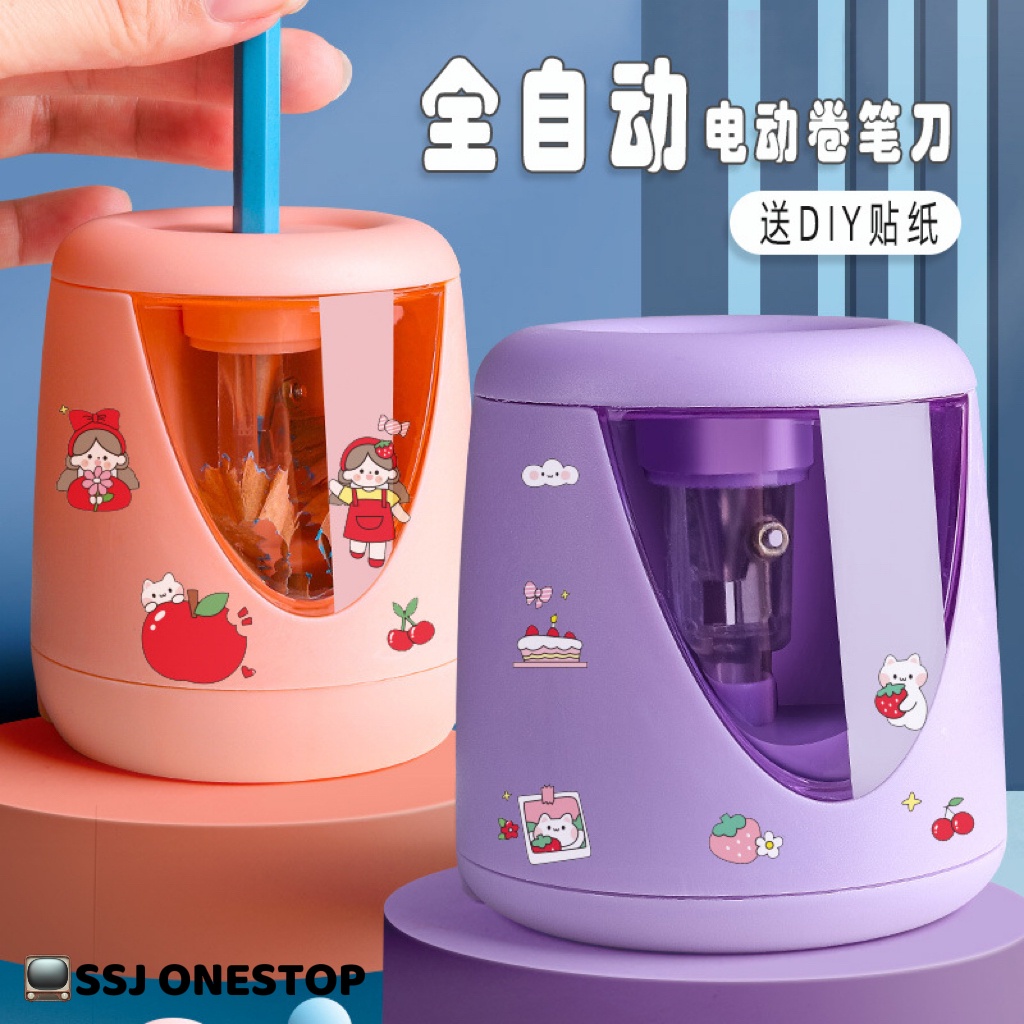 Gift Set Automated Sharpener Sticker Kids 3sec Auto Quick Sharpener ...
