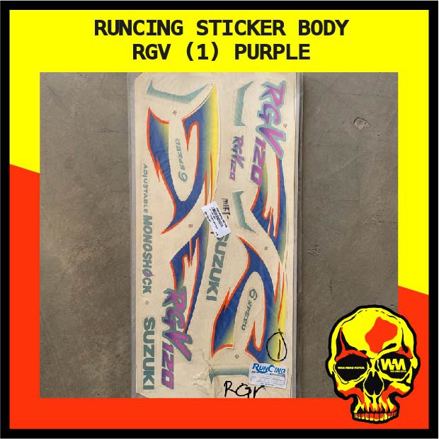 RUNCING RGV (1) STICKER BODY SET PURPLE *READY STOCK* | Shopee Malaysia