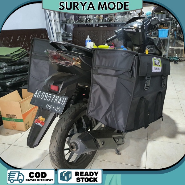 Waterproof Motorcycle Basket Bag Courier Bag DELIVERY JNE JNT Courier