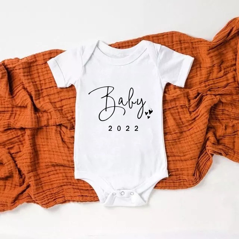 Baby Announcement Baby Coming Soon 2022 Newborn Baby Bodysuit