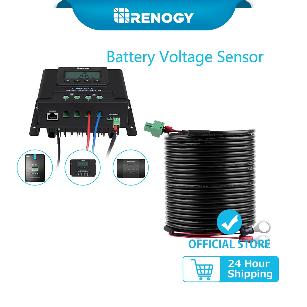 RENOGY Battery Voltage Sensor with Battery Ring Terminals Voltage