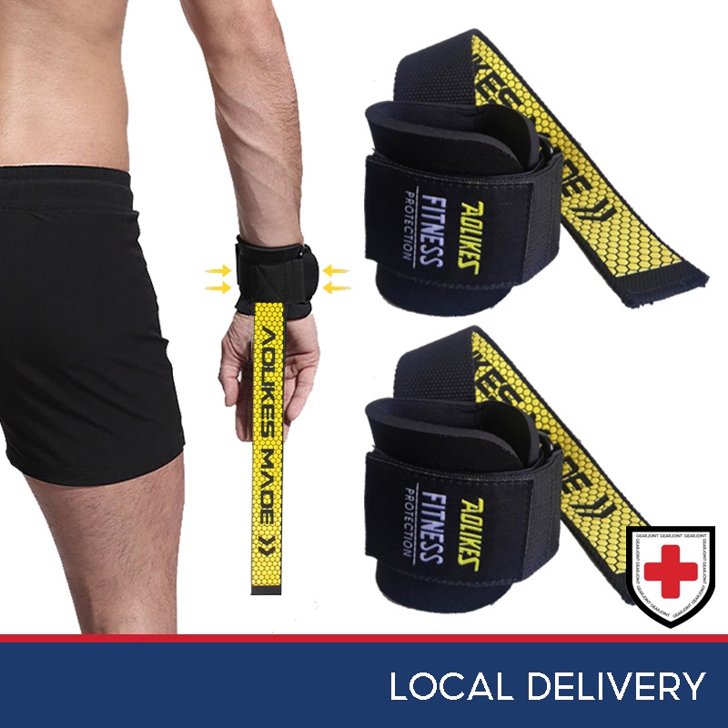2Pcs Weight Lifting Straps with Wrist Support Wrist Straps for