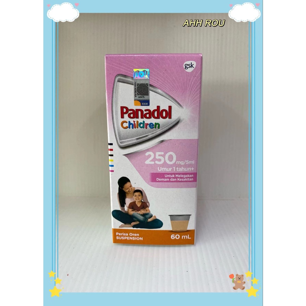 Panadol Children Suspension (250mg/5ml) Orange Flavour [60ml] | Shopee ...