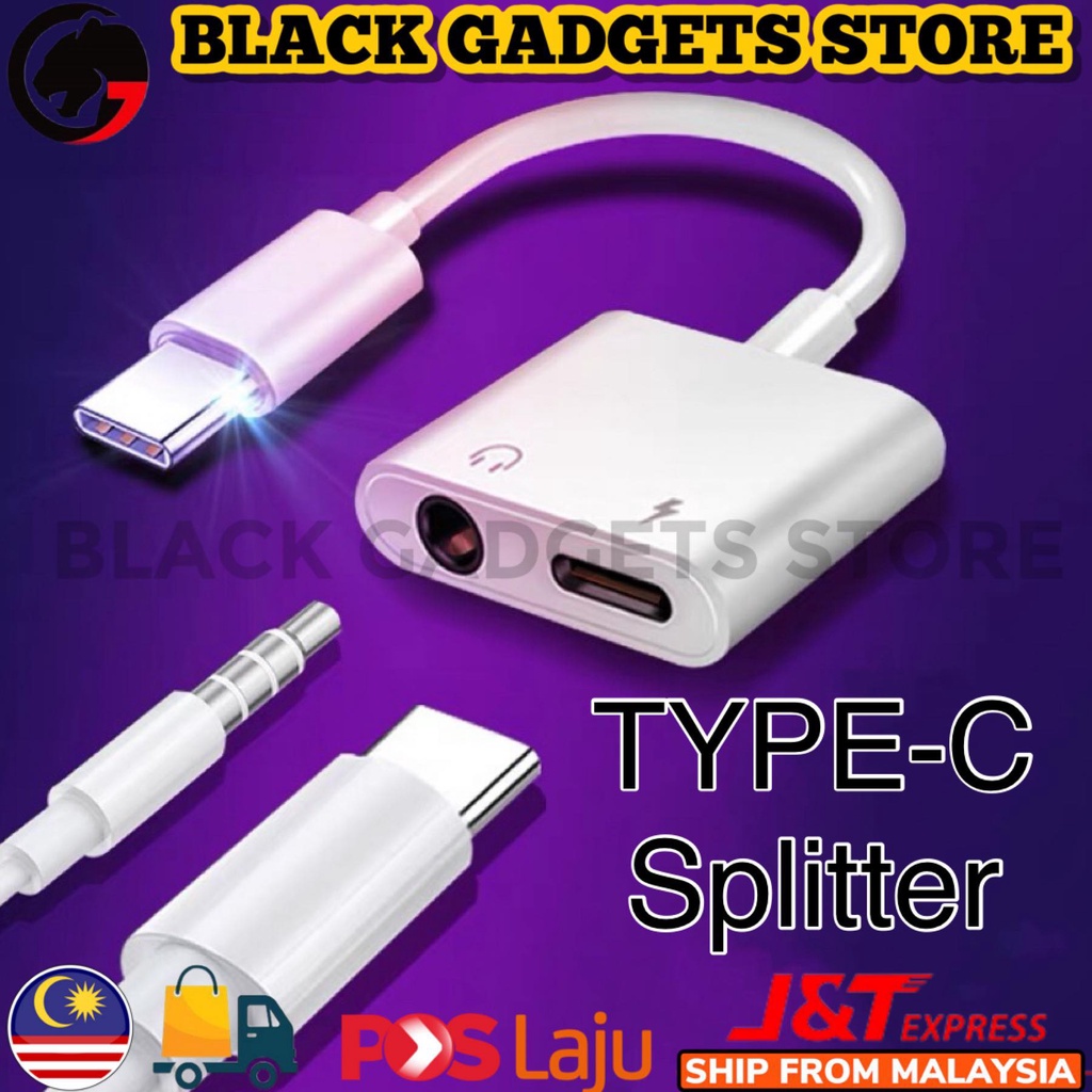 Type C All In 1 Splitter Convert Audio Adapter Earphone Gaming Audio Jack Audio Earphone Usb 1794