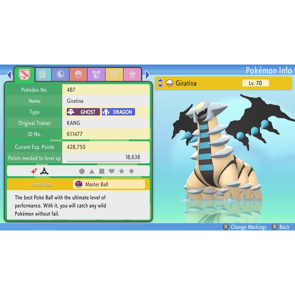 Pokemon Brilliant Diamond & Shining Pearl 6IV Shiny Giratina Shopee