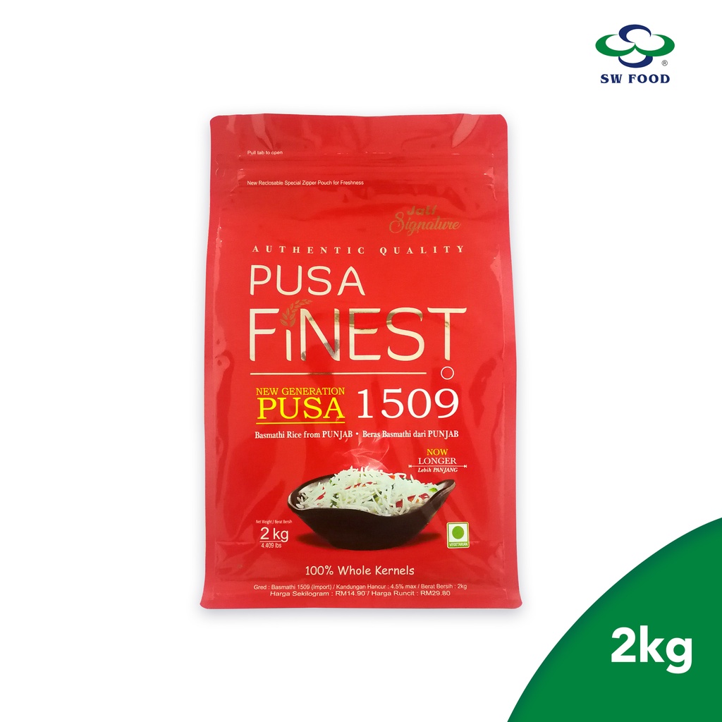 Jati Signature Pusa Finest Basmathi 1509 (2KG) Shopee Malaysia