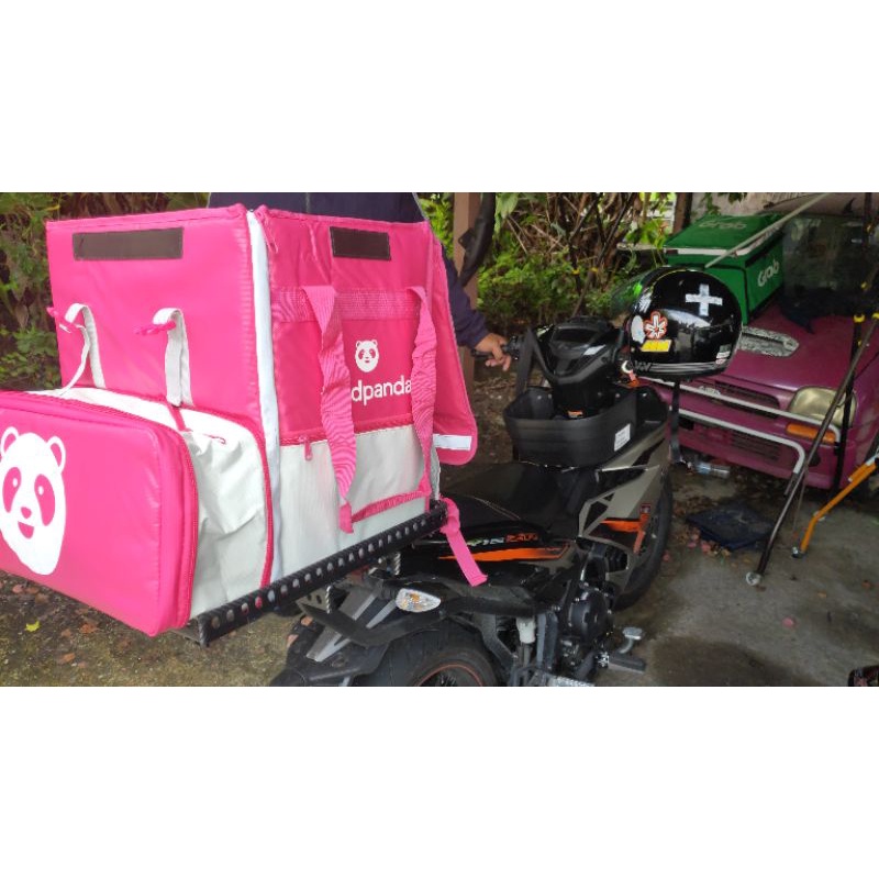 DIY FRAME RACK CUSTOM FOR DELIVERY BEG | Shopee Malaysia