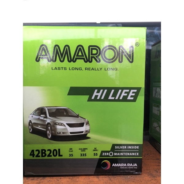 Kuching Car battery Amaron Hilife NS40ZL Shopee Malaysia