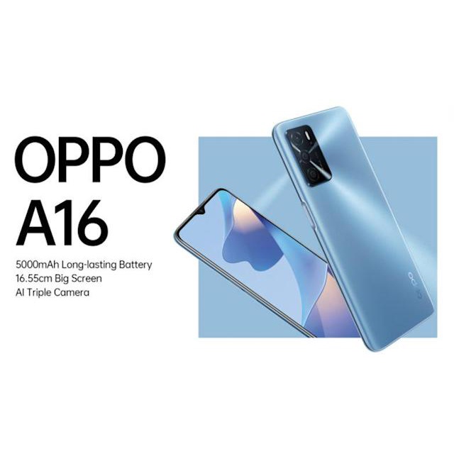 OPPO A16 (CPH2269) (4GB+64GB) BLUE/SILVER | Shopee Malaysia