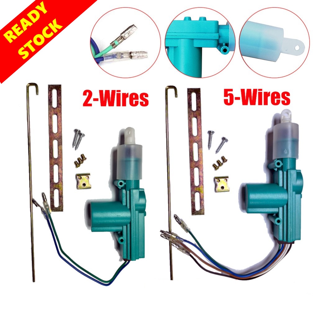 Car Central Door Lock Motor 2/5 Wires Locking System Pintu Kereta Lock