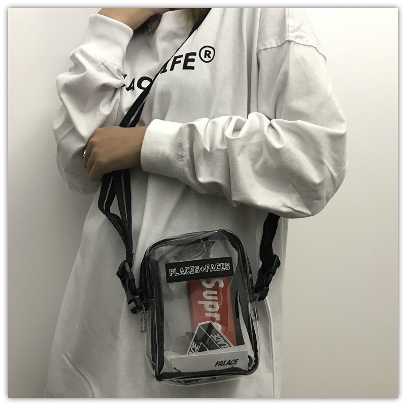 Places plus faces transparent bag clearance