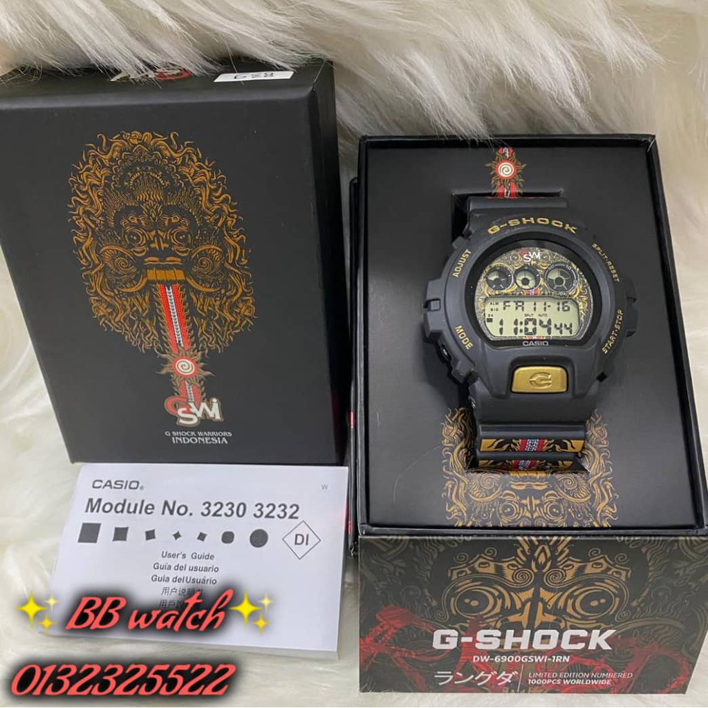 G Shock 100 authentic Indonesia Warrior GW 6900GSWI 1RN GW