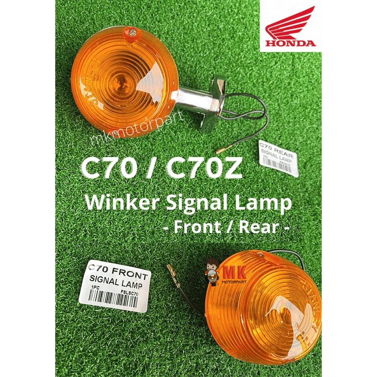 (1PC) Honda C70 / C70z ( Front / Rear ) SIGNAL / Winker Flasher Depan ...