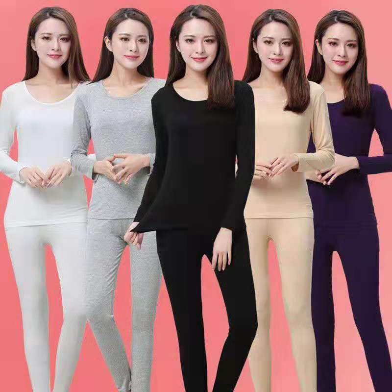 Ready Stock THERMAL WINTER WEAR FOR WOMEN -TOP & BOTTOM M -XXL