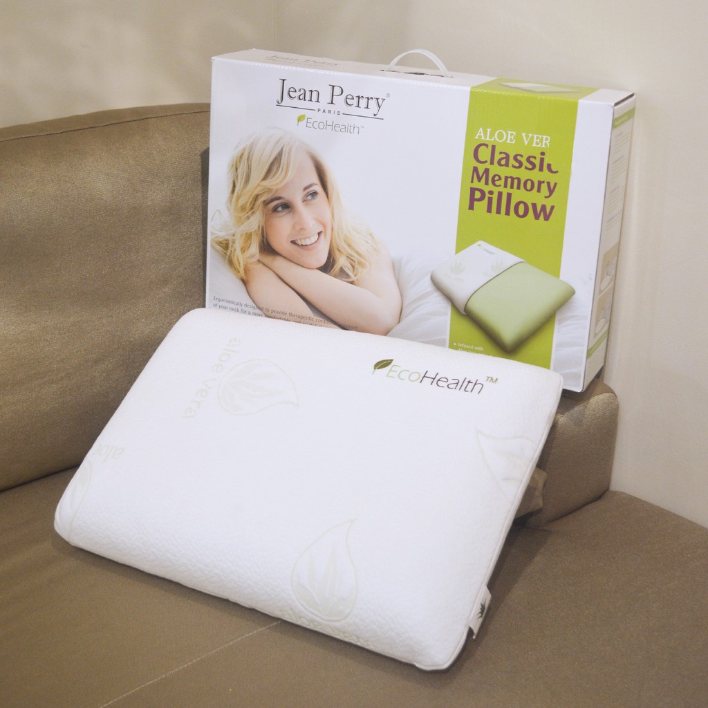 Jean Perry Aloe Vera Memory Foam Pillow Classic Contour Shopee Malaysia