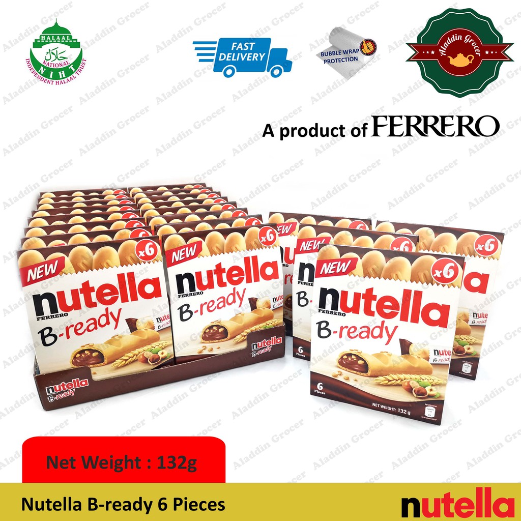 Nutella B Ready B-ready 6 Pieces 132g **EXP: 15 January 2025 ** Halal ...