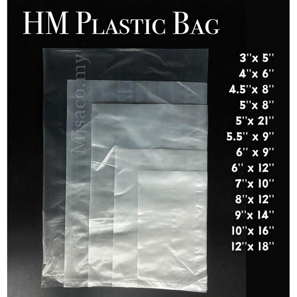Hm Bag | HM BAG Half Transparent / Bungkus / Plastic Beg / Sheet / Flat ...