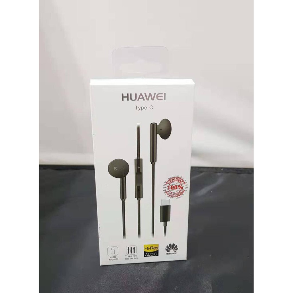 Hauwei 100 Original Type C Earphones Handsfree USB C Headphones for P40 P40 Pro P30 Pro Mate 30 Pro Mate Shopee Malaysia